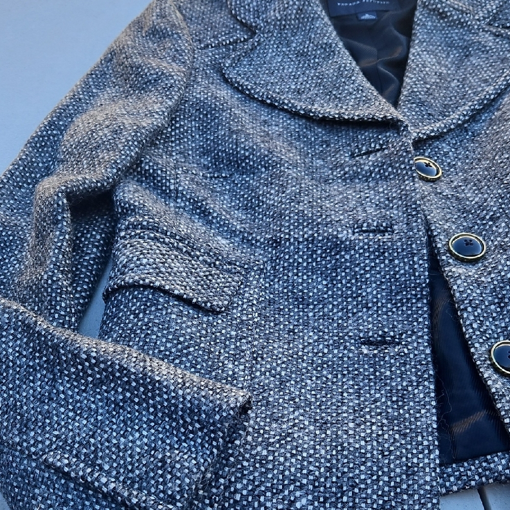 Banana Republic Black and White Textured Jacket - Picture 6 of 8